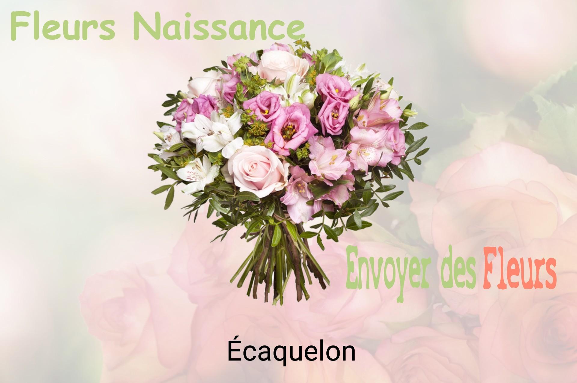Bouquet de fleurs de naissance livré à Écaquelon